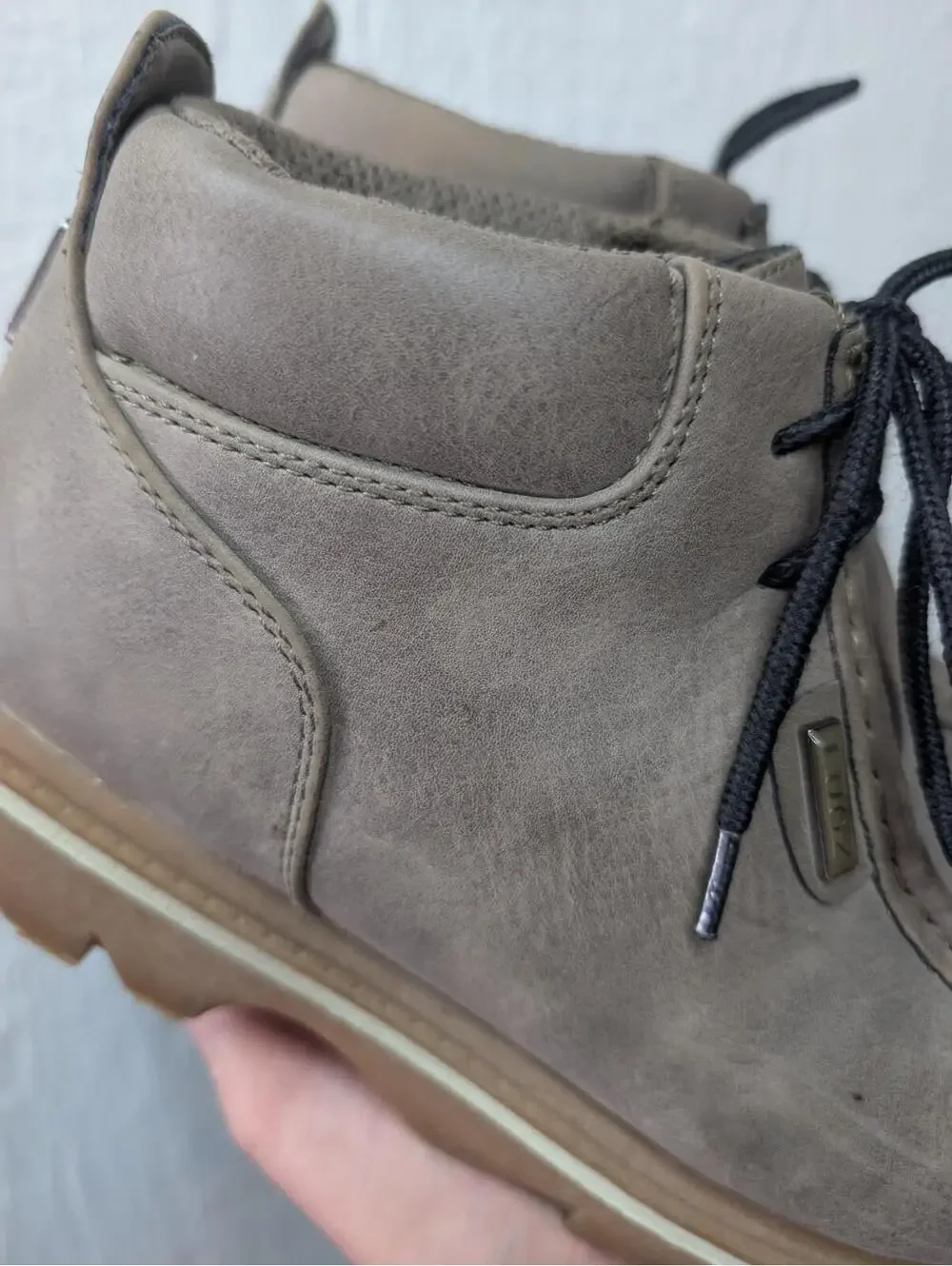 Lugz Fringe Moc Toe Chukka Boots Gray Leather Men's Size US 9.5 EU 43